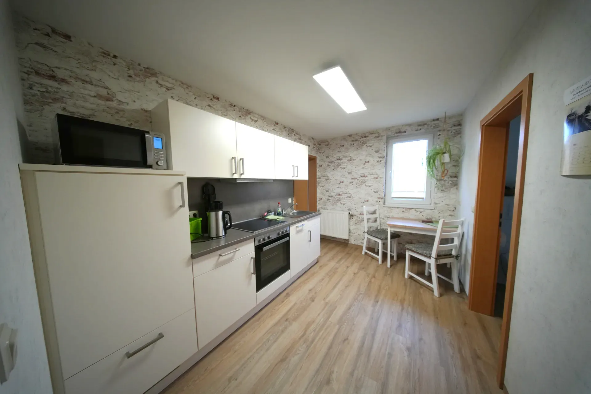 Kitchen with dining table